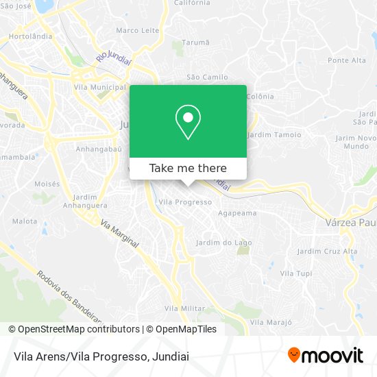 Vila Arens/Vila Progresso map