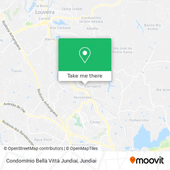 Condomínio Bellà Vittà Jundiaí map
