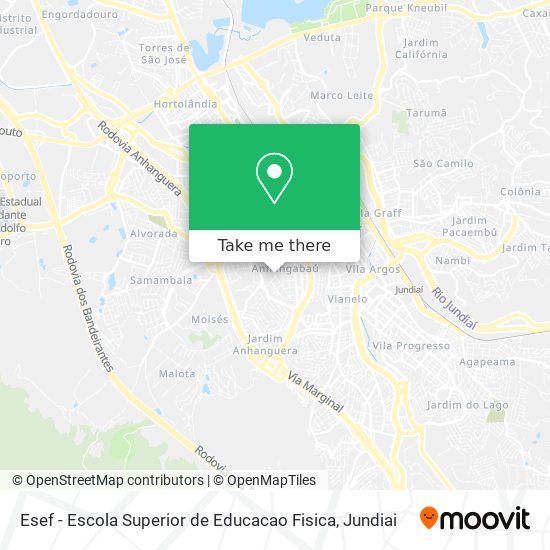 Mapa Esef - Escola Superior de Educacao Fisica