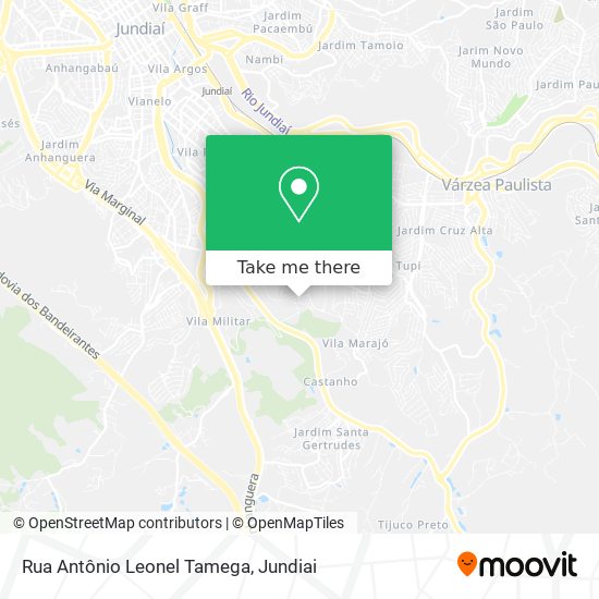 Rua Antônio Leonel Tamega map
