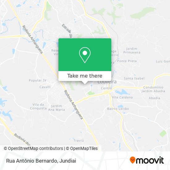 Rua Antônio Bernardo map