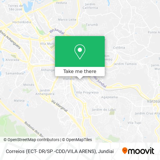 Mapa Correios (ECT- DR / SP -CDD / VILA ARENS)