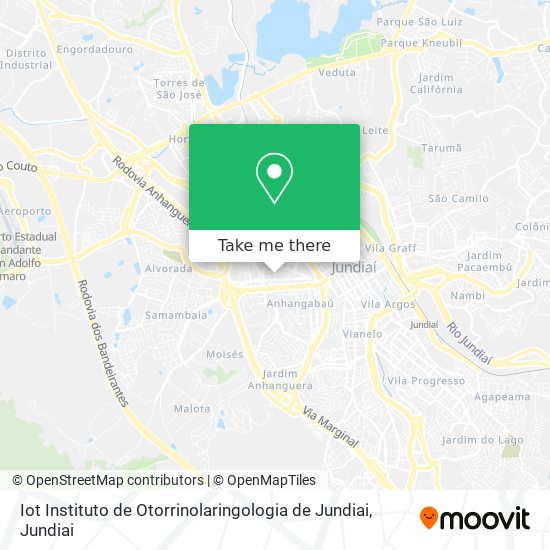 Iot Instituto de Otorrinolaringologia de Jundiai map