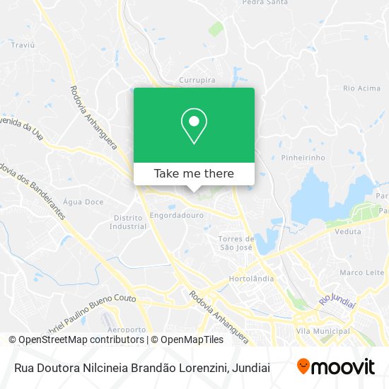 Mapa Rua Doutora Nilcineia Brandão Lorenzini