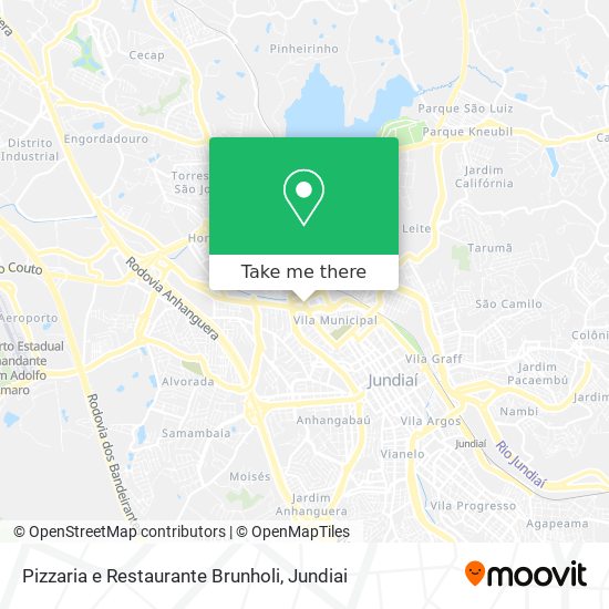 Mapa Pizzaria e Restaurante Brunholi
