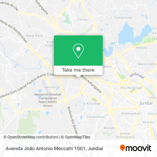 Avenida João Antonio Meccatti 1001 map