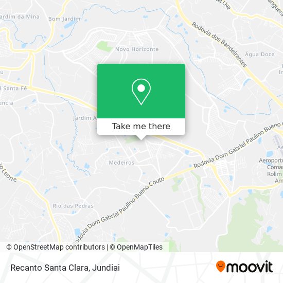 Recanto Santa Clara map