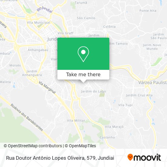 Mapa Rua Doutor Antônio Lopes Oliveira, 579