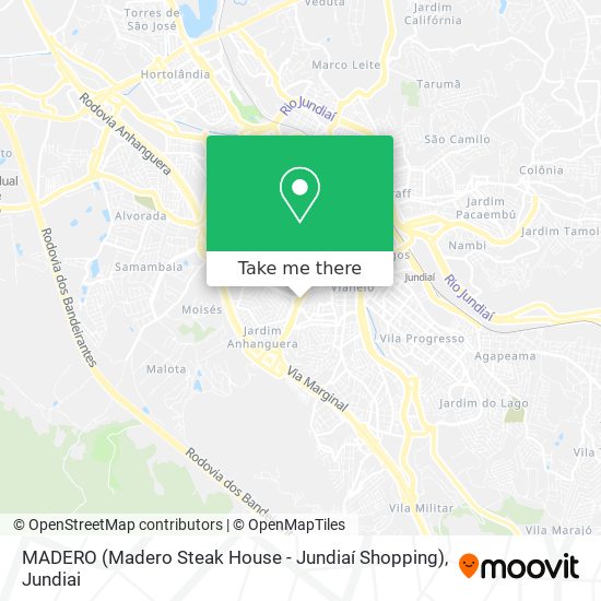 MADERO (Madero Steak House - Jundiaí Shopping) map