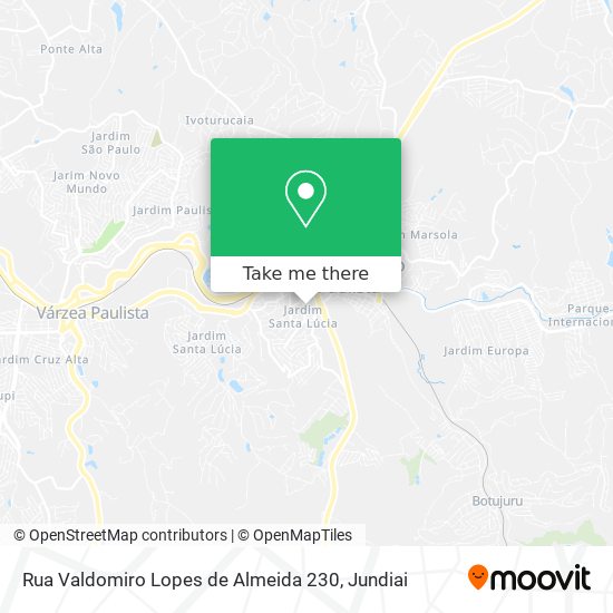 Mapa Rua Valdomiro Lopes de Almeida 230