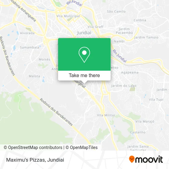 Maximu's Pizzas map