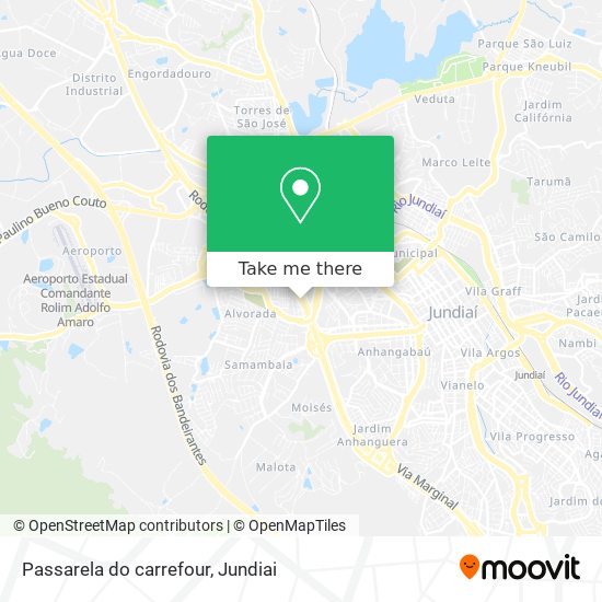 Mapa Passarela do carrefour