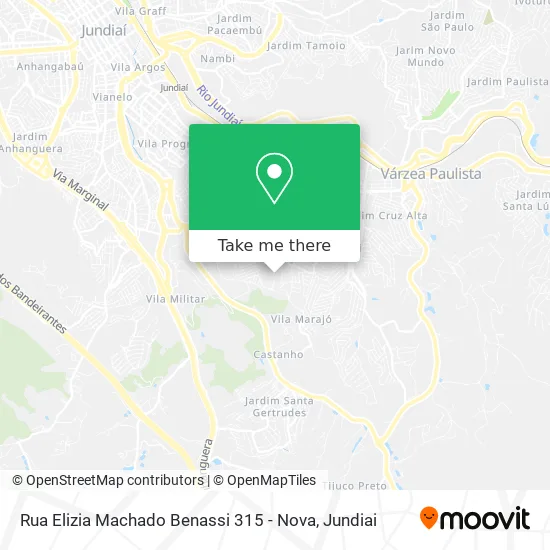 Rua Elizia Machado Benassi 315 - Nova map