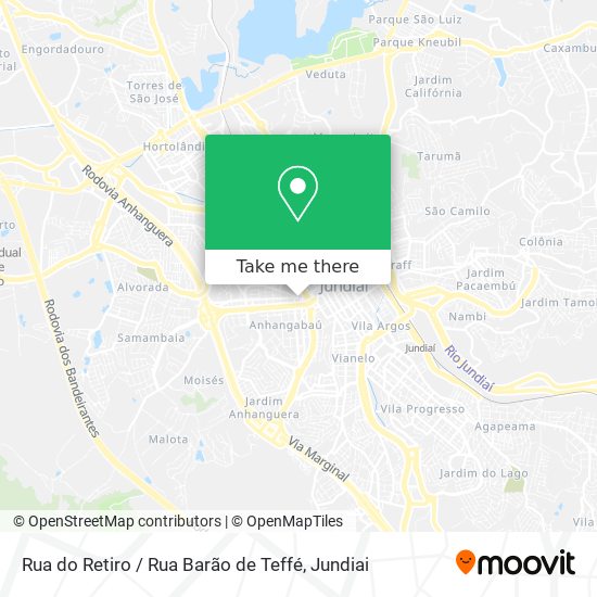 Mapa Rua do Retiro / Rua Barão de Teffé