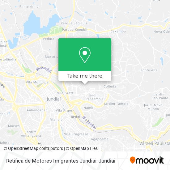Retifica de Motores Imigrantes Jundiai map