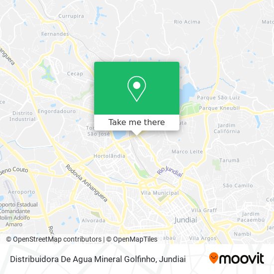 Distribuidora De Agua Mineral Golfinho map