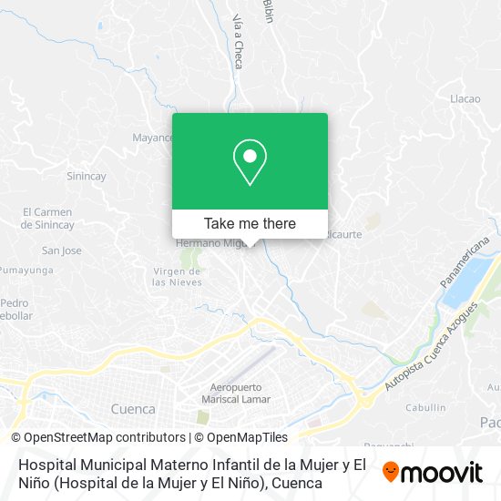 Mapa de Hospital Municipal Materno Infantil de la Mujer y El Niño (Hospital de la Mujer y El Niño)