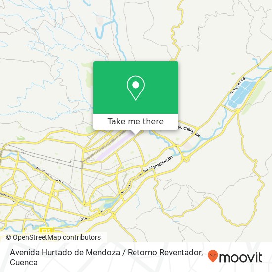 Avenida Hurtado de Mendoza / Retorno Reventador map