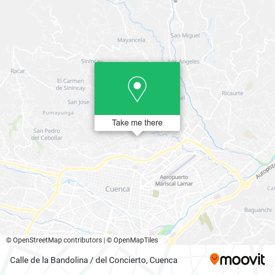 Calle de la Bandolina / del Concierto map