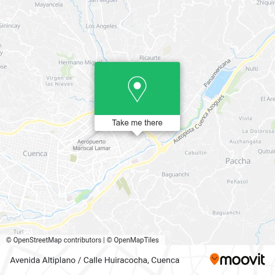 Mapa de Avenida Altiplano / Calle Huiracocha