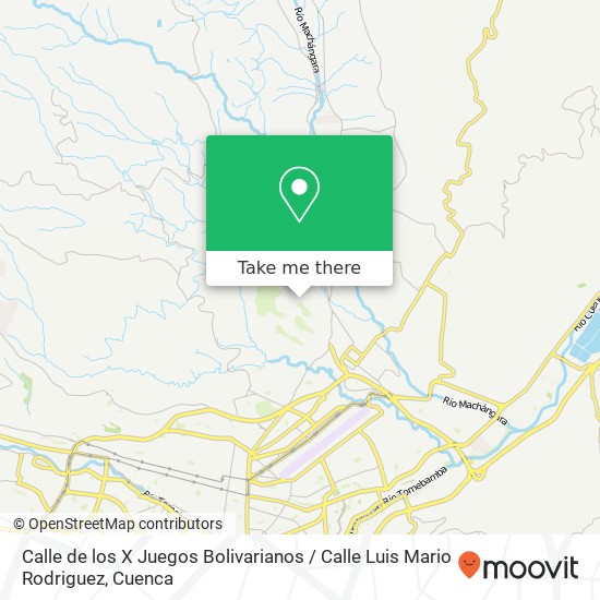 Calle de los X Juegos Bolivarianos / Calle Luis Mario Rodriguez map