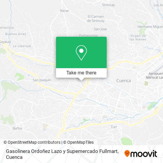Mapa de Gasolinera Ordoñez Lazo y Supemercado Fullmart