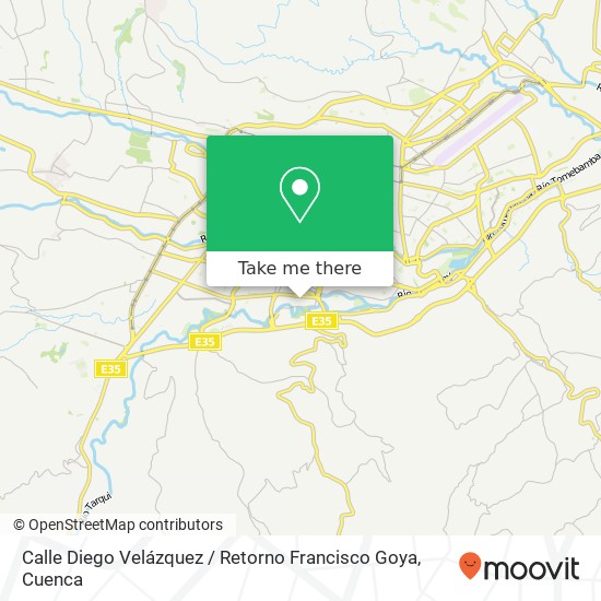 Mapa de Calle Diego Velázquez / Retorno Francisco Goya