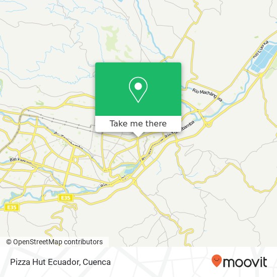 Pizza Hut Ecuador map