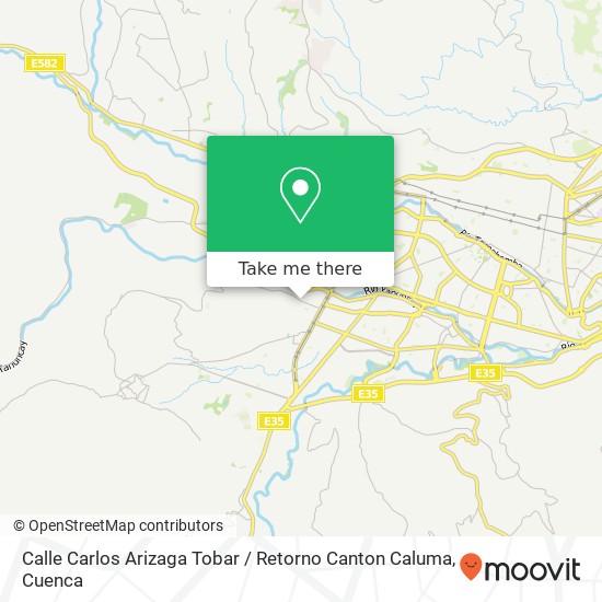 Calle Carlos Arizaga Tobar / Retorno Canton Caluma map