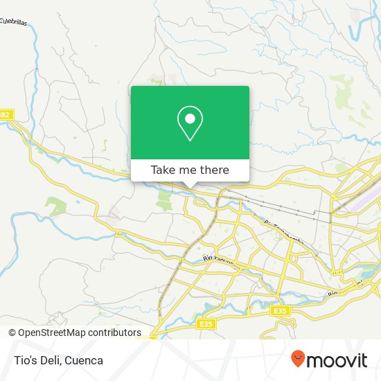 Tio's Deli map