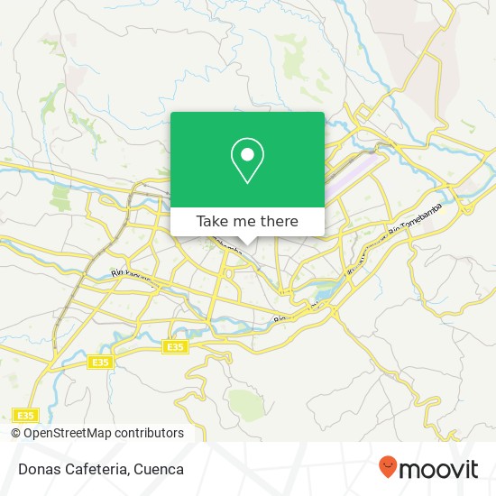 Donas Cafeteria map