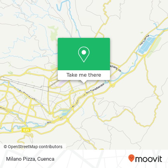 Milano Pizza map