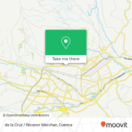 de la Cruz / Nicanor Merchan map