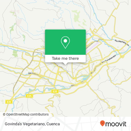 Govinda's Vegetariano map