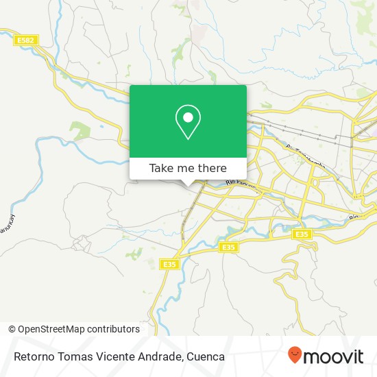 Retorno Tomas Vicente Andrade map