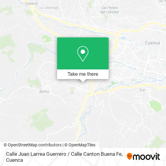 Mapa de Calle Juan Larrea Guerrero / Calle Canton Buena Fe