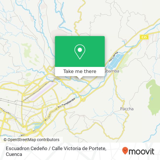 Escuadron Cedeño / Calle Victoria de Portete map