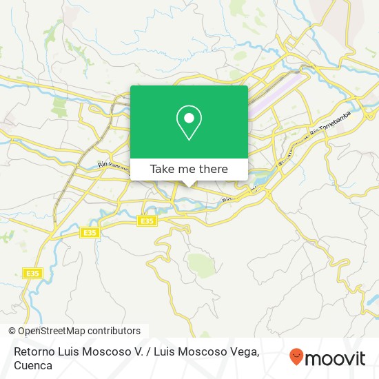 Retorno Luis Moscoso V. / Luis Moscoso Vega map