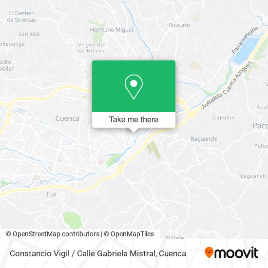 Mapa de Constancio Vigil / Calle Gabriela Mistral