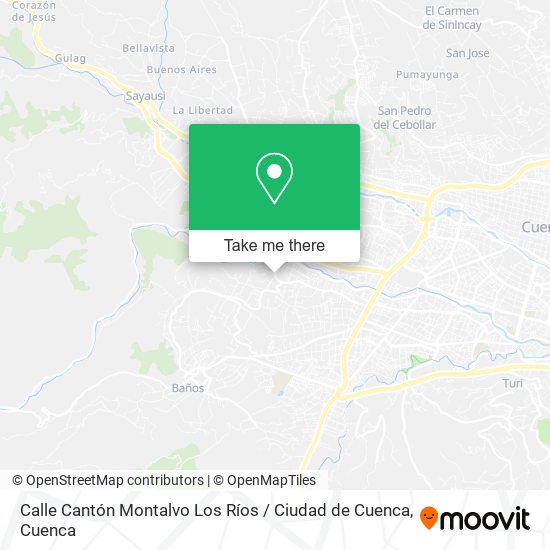 Calle Cantón Montalvo Los Ríos / Ciudad de Cuenca map