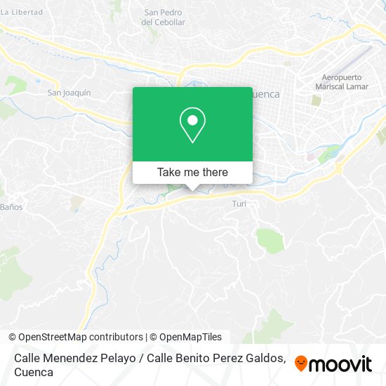 Calle Menendez Pelayo / Calle Benito Perez Galdos map