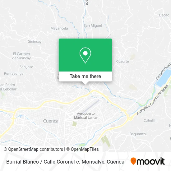 Barrial Blanco / Calle Coronel c. Monsalve map