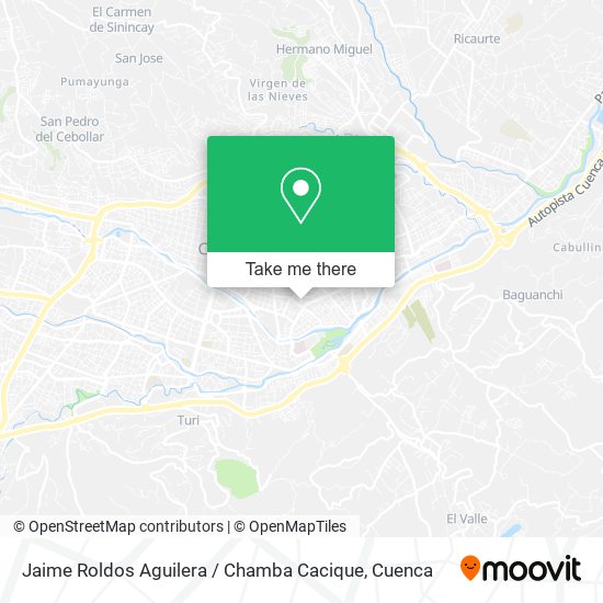 Jaime Roldos Aguilera / Chamba Cacique map