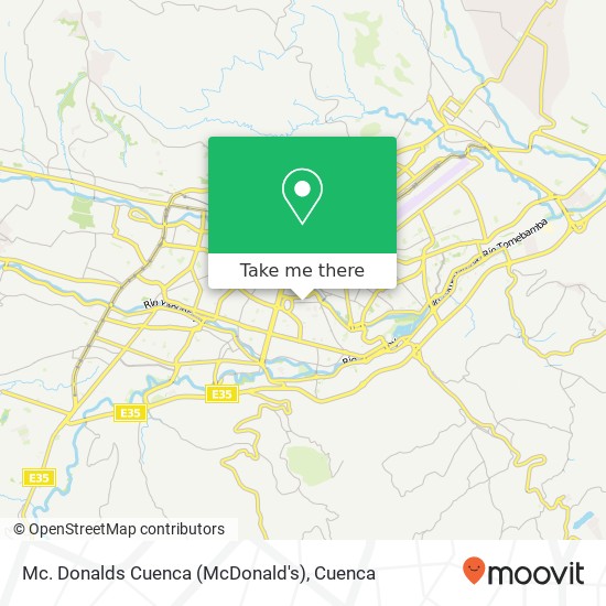 Mc. Donalds Cuenca (McDonald's) map