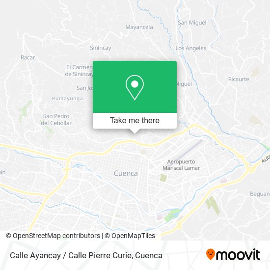 Calle Ayancay / Calle Pierre Curie map