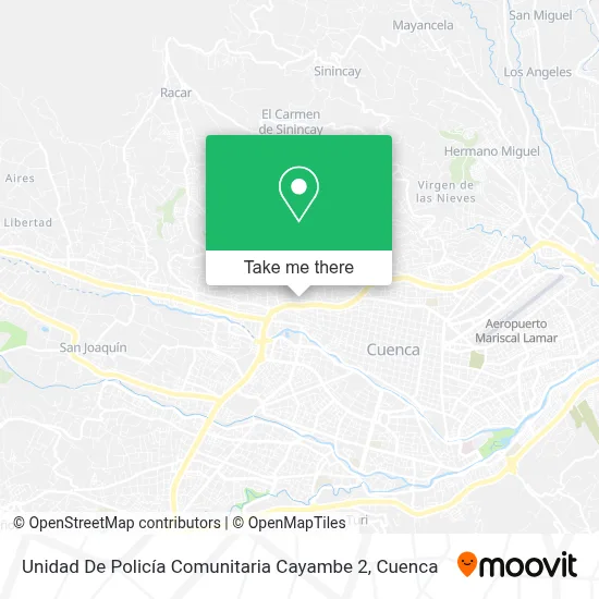Unidad De Policía Comunitaria Cayambe 2 map