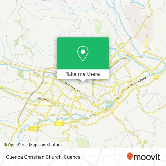 Cuenca Christian Church map