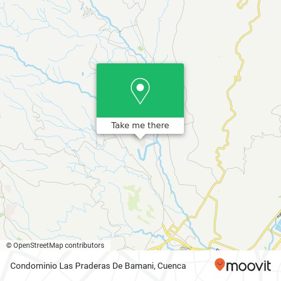 Condominio Las Praderas De Bamani map
