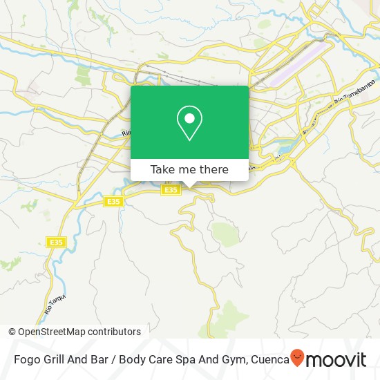 Fogo Grill And Bar / Body Care Spa And Gym map