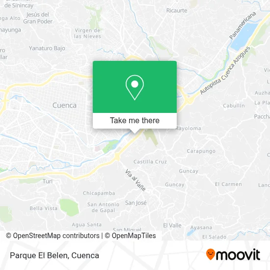 Parque El Belen map